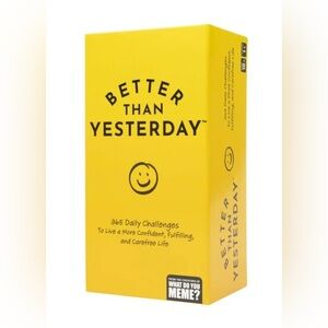 NEW NWT Better Than Yesterday: The 365 Day Mindfulness Game by What Do You Meme